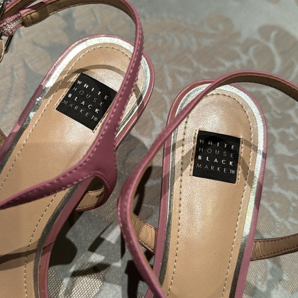 NEW WHITE HOUSE BLACK MARKET pink/purple heels - Picture 2 of 5